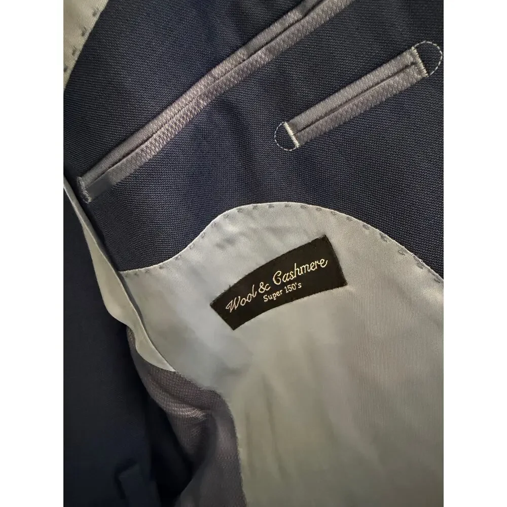 New Cosiani wool & cashmere super 150’s blue suit size 46